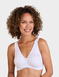 Cotton Front Fastening Magic Bra - White