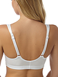 Marlon Front Fastening Soft Cup Lace Trim Bra - White