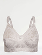 Jacquard Soft Cup Bra - White