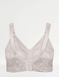 Jacquard Soft Cup Bra - White