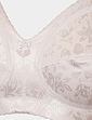 Jacquard Soft Cup Bra - White