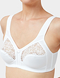 Marlon Half Lace Cup Bra - White