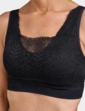 Marlon Pack of 2 Seamless Lace Bralet - Black & White