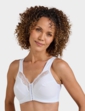 Marlon Front Fastening Full Back Support Bra - White