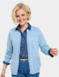 Cable and Diamond Design Cardigan - Hydrangea