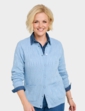 Cable and Diamond Design Cardigan - Hydrangea