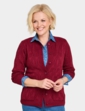 Cable and Diamond Design Cardigan - Wine