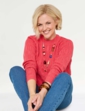 Cable and Diamond Design Jumper - Coral