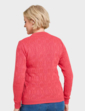 Cable and Diamond Design Jumper - Coral