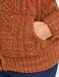 Borg Fleece Lined Zip Cardigan - Caramel