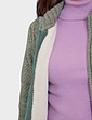 Fleece Lined Zip Cardigan - Sage