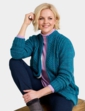 Borg Fleece Lined Zip Cardigan - Teal