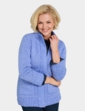 Fleece Lined Zip Cardigan - Blue