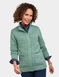 Fleece Lined Zip Cardigan - Green