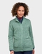 Fleece Lined Zip Cardigan - Green