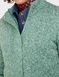 Fleece Lined Zip Cardigan - Green