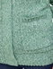 Fleece Lined Zip Cardigan - Green