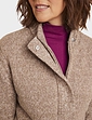 Fleece Lined Zip Cardigan - Natural
