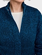 Fleece Lined Zip Cardigan - Teal