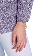 Ladies’ Textured Marl Knit Zip Cardigan