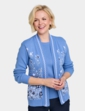Jacquard Mock Twin Set - Dusky Blue