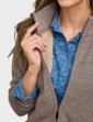 Knitted Fleece Lined Zip Cardigan - Natural