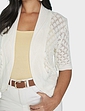 Pointelle Shrug - Cream