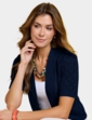 Pointelle Shrug - Navy