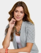 Pointelle Shrug - Silver
