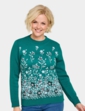 Floral Jacquard Jumper - Jade