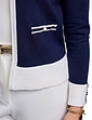 Jacket Style Cardigan - Navy