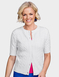 Short Sleeve Cable Cardigan - Cream