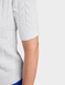 Short Sleeve Cable Cardigan - Cream