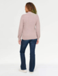 Pearl and Cable Turtleneck Jumper - Mocha