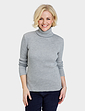 Roll Neck Jumper - Grey Marl