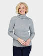 Roll Neck Jumper - Grey Marl