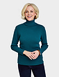 Roll Neck Jumper - Teal