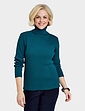 Roll Neck Jumper - Teal