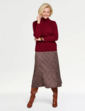 Roll Neck Jumper - Wine