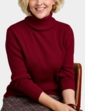 Roll Neck Jumper - Wine