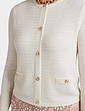 Jacket Style Cardigan - Ivory