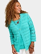 Pointelle Mock Twinset - Turquoise