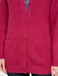 Detachable Scarf Cardigan - Bordeaux