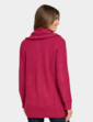 Detachable Scarf Cardigan - Bordeaux