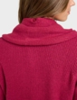 Detachable Scarf Cardigan - Bordeaux