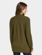 Detachable Scarf Cardigan - Green