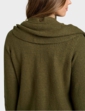 Detachable Scarf Cardigan - Green