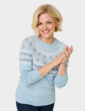 Fairisle Inspired Jumper - Blue