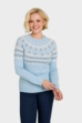 Fairisle Inspired Jumper - Blue