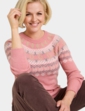 Fairisle Inspired Jumper - Blush Pink